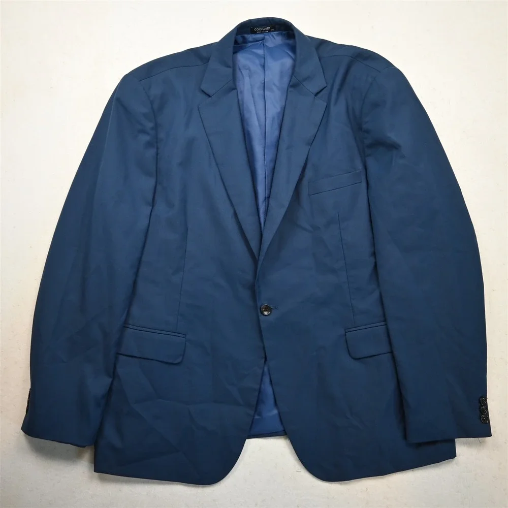 NEW Coofandy 3XLR Blue Mens Blazer Suit Jacket Sport Coat